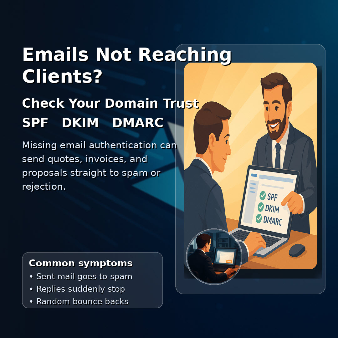 Emails Not Reaching Clients - SPF, DKIM. DMARC